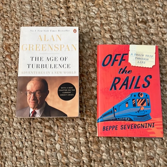 ALAN GREENSPAN THE AGE OF THE TURBULENCE + BONUS HARDBACK BOOK BUNDLE - Picture 1 of 3